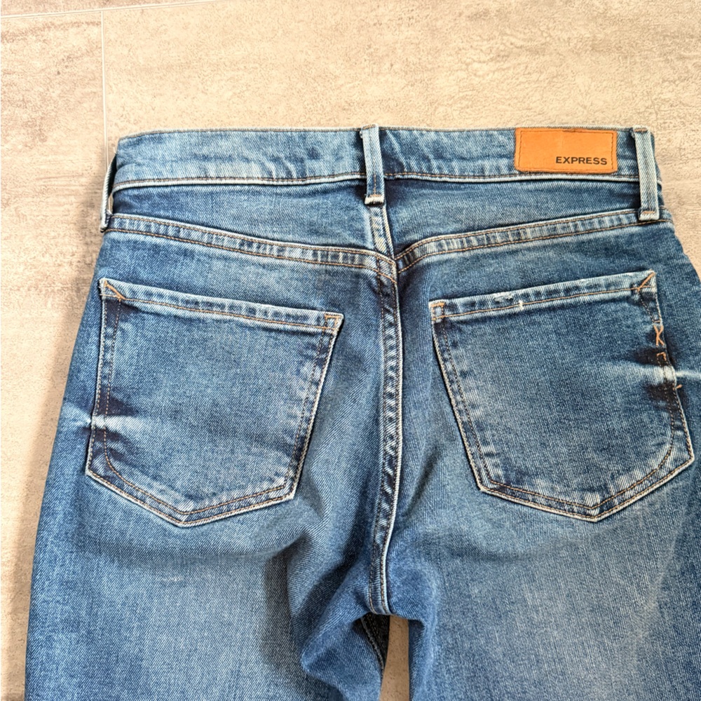 Express Mid Rise Stretch Jeans Size 00 - Picture 8 of 13
